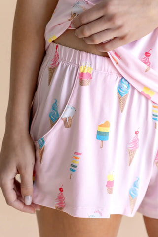 Women's Tank Set in Sakura Ice Cream