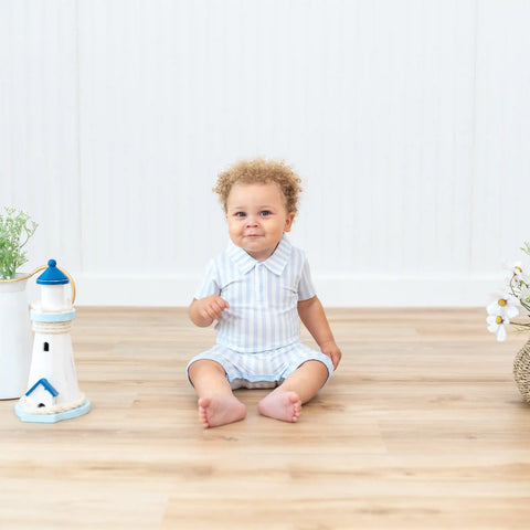 Polo Shortall in Small Mist Stripe