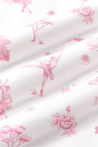 Women's Short Sleeve Pajama Set in Toile Ballet