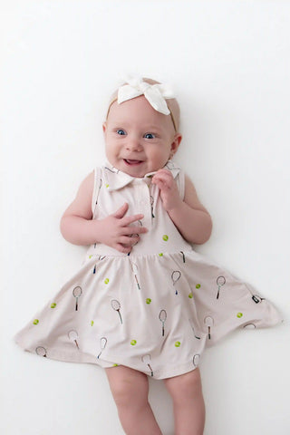 Polo Bodysuit Dress in Tennis