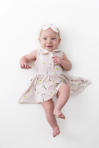 Polo Bodysuit Dress in Tennis