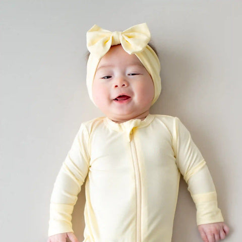 Bow Headband in Chamomile