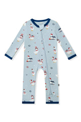 Zippered Romper in Patriotic Goose