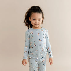 Long Sleeve Pajamas in Mallard Duck