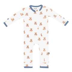 Zippered Romper in Teddy Bear