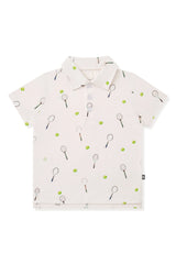 Toddler Short Sleeve Polo in Tennis