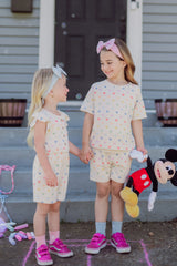 Short Sleeve Jogger Set in Pastel Mickey Mouse