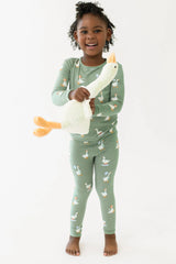 Long Sleeve Pajamas in Silly Goose