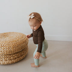 Ribbed Leggings in Sage