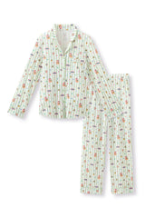 Long-Sleeved Women's Pajama Set in Honeydukes
