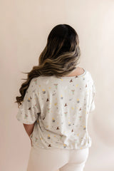 Women's Relaxed Fit V-Neck in Starry Icon