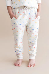 Long Sleeve Jogger Set in Pastel Mickey Mouse