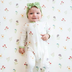 Zippered Romper in Wildflower