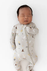 Zippered Footie in Starry Icon