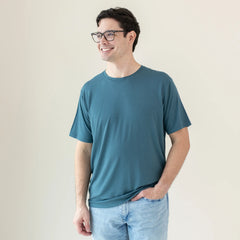 Men's Crew Neck Tee in Atlantic