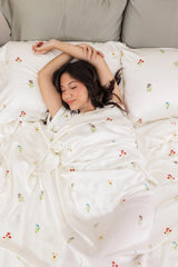 Bamboo Sateen Sheet Set in Wildflower