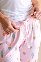 Women's Lounge Pants in Sakura Ice Cream