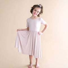 Twirl Dress in Blush