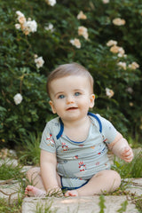 Bodysuit in Patriotic Goose