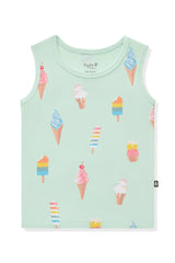 Toddler Tank Top in Mint Ice Cream