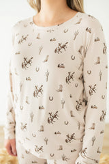 Women's Jogger Pajama Set in Classic Cowboy
