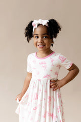 Twirl Dress in Toile Ballet
