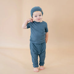 Bamboo Jersey Harem Pants in Atlantic