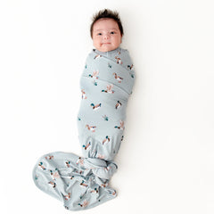 Swaddle Blanket in Mallard Duck