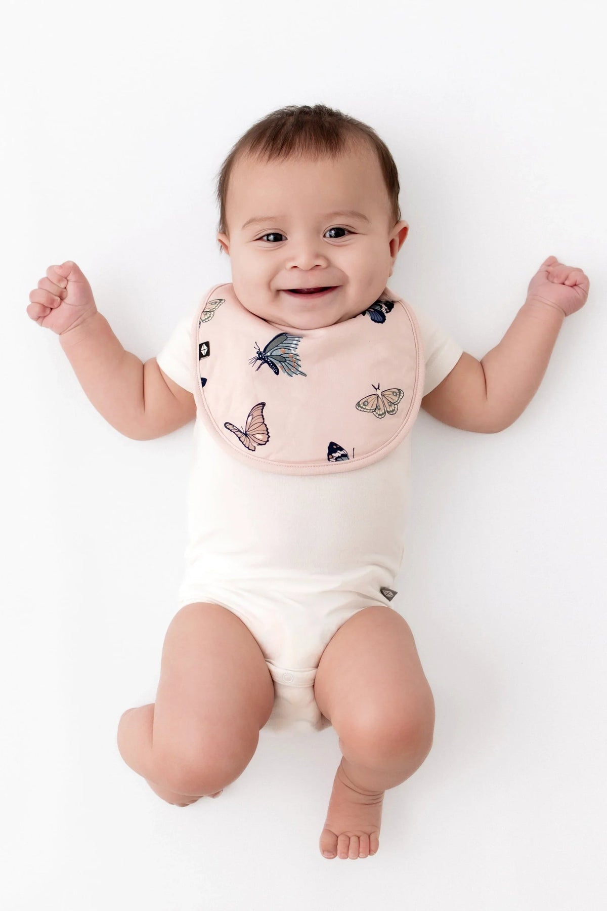 Cushy Bib in Blush Butterfly