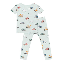 Short Sleeve with Pants Pajamas in City Vehicles