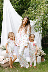 Short Sleeve Pajamas in Tulip