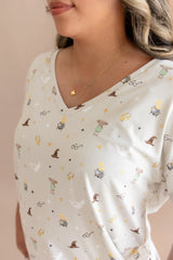 Women's Relaxed Fit V-Neck in Starry Icon