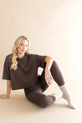 Adult Scrunch Socks in Oat