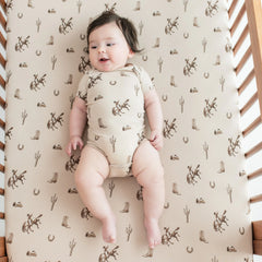 Crib Sheet in Classic Cowboy