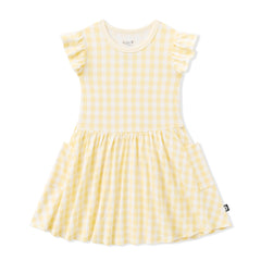 Pocket Dress in Gingham Chamomile
