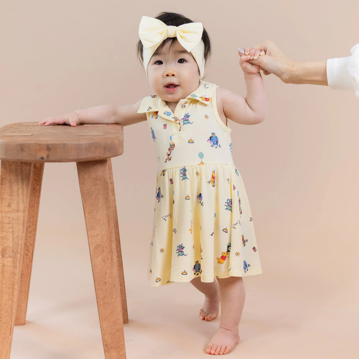 Polo Bodysuit Dress in Winnie the Pooh Celebration