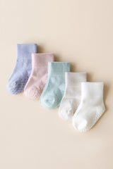 Quarter Socks Combo 5-Pack in Pastel