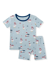 Short Sleeve Pajamas in Patriotic Goose