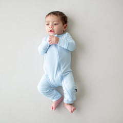 Zippered Romper in Breeze