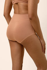 Women's High-Waisted Brief in Latte