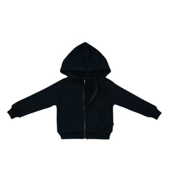 Fleece Zip Up Hoodie in Midnight