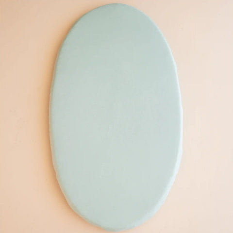 Oval Bassinet Sheet in Sage